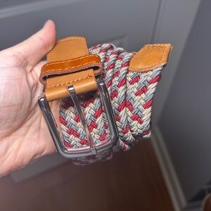 The Southern Shirt Company Red and Gray Woven Belt